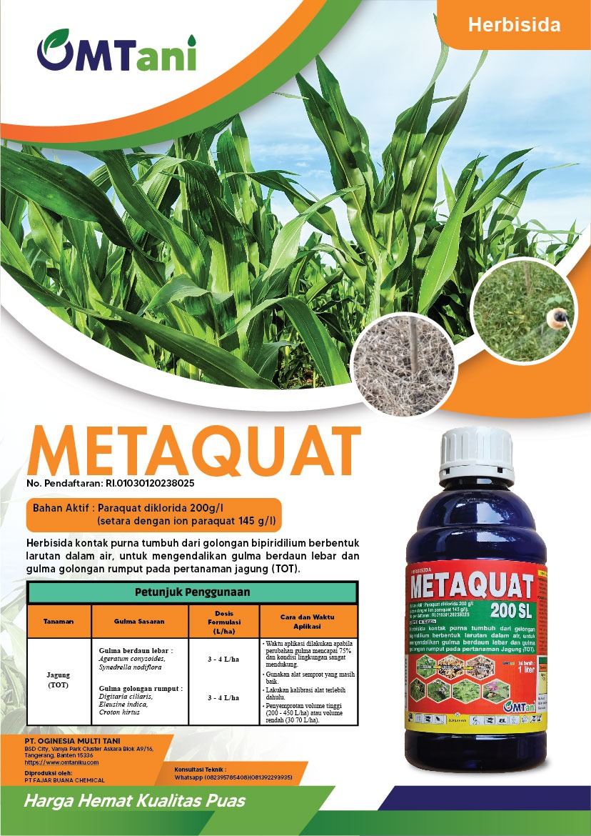 Peluncuran Herbisida Terbaru: Metaquat 200 SL dari PT. Oginesia Multi Tani